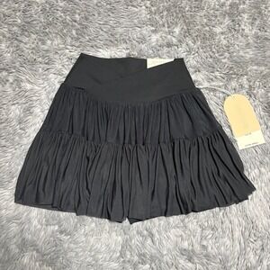 Blogilates Ballerina Skirt Jet Black Athletic Drifit Pilates Women's XS NEW